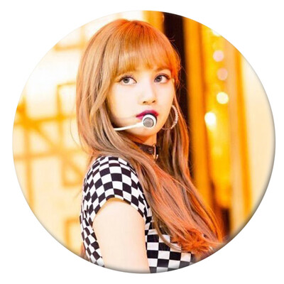 

Black Pink tin Plate Badge Brooch Cute Cartoon Brooch Bag Pendant Boys Girls Accessories hot Gift for Fans