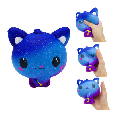 

Gotoamei Colourful Galaxy Cat Scented Charm Slow Rising Squeeze Stress Reliever Toy