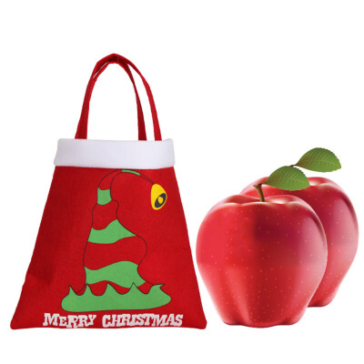 

Gobestart Christmas Elf Printed Candy Gift Tote Bag Xmas Tree Home Hotel Decoration