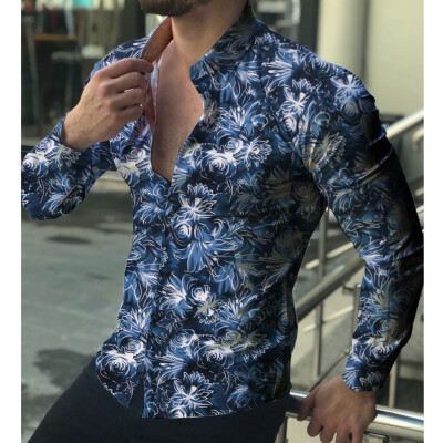 

Tailored Mens Autumn Fashion Shirts Casual Long Sleeve Beach Tops Loose Casual Blouse