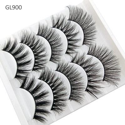 

5 pairs natural false eyelashes fake lashes long makeup 3d mink lashes eyelash extension mink eyelashes for eyes beauty
