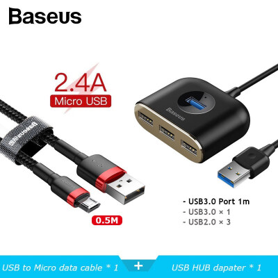 

Baseus square round 4 in 1 USB HUB Adapter for MacBook Pro Surface Pro Type-C USB to USB 30 for tablets