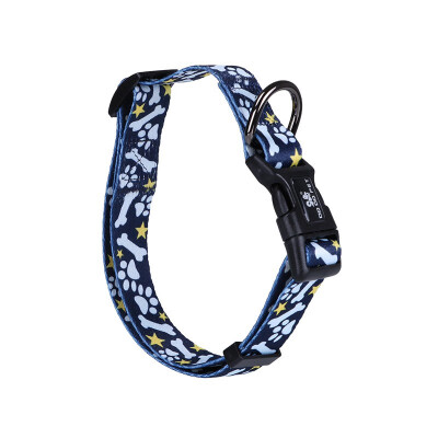 

Comfortable Dog Collar Pet Premium Printed Collar with Seatbelt-buckle Leash Ring For Small Big Pet Dogs Collars