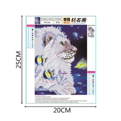 

Gobestart 5D Embroidery Paintings Rhinestone Pasted DIY Diamond Painting Cross Stitch