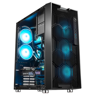 

First horse SAMA Turbo Hurricane desktop computer chassis 240 water cooling pressurized horizontal air duct high tower 8 slots support E-ATX motherboard front panel hollow glass side through