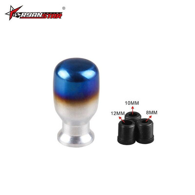 

Special wholesale car modification gear titanium alloy grilled blue gear head grilled blue metal gear car gear Semi-baked blue el