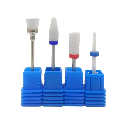 

4pcs Ceramic Nail Drill Bits Set Pedicure & Manicure Drill Bits Kit Replacement Drill Bits for Electric Nail Drill