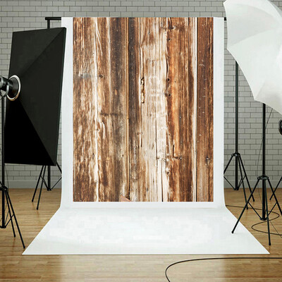 

Toponeto Vinyl Wood Wall Floor Photography Studio Prop Backdrop Background 3x5FT A