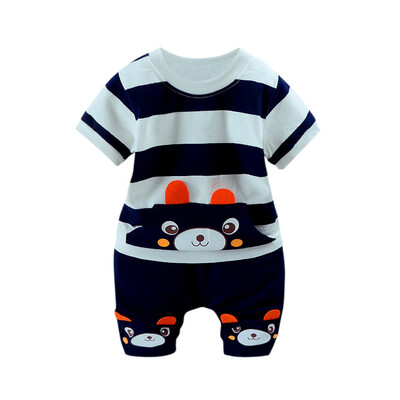 

2Pcs Infant Baby Boys Girls Bear Striped T-Shirt TopsShorts Clothes Set Outfits