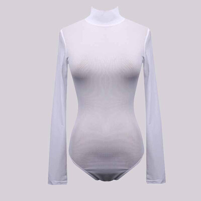 

Women Long Sleeve Bodysuit Stretch Ladies Leotard Body Tops Tshirt Jumpsuit New