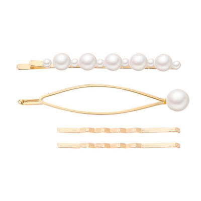 

Korean Pearl Barrette Bobby Pins Set Women Headwear Beauty Styling Hairpins