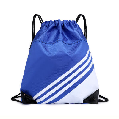 

Customized rope harness pocket shoulder bag light nylon cloth sport simple travel large capacity fitness backpack for men&w