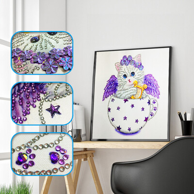 

Siaonvr Special Shaped Diamond Painting DIY 5D Partial Drill Cross Stitch Kits Crystal R
