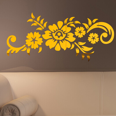 

〖Follure〗3D Diy Flower Fashion Acrylic Wall Sticker Modern Stickers Decoration