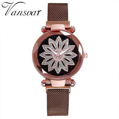 

RM Vansvar Fashion Starry Sky Good Luck Quartz Magnetic Buckle Belt Ladies Watch