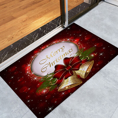 

Gobestart Merry Christmas Welcome Doormats Indoor Home Carpets Decor 40x60CM