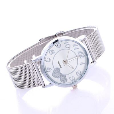 

Gold mesh watch bracelet bracelet simple digital ladies watch love womens watch fashion watch