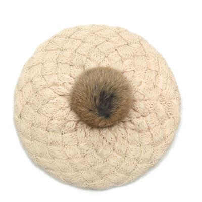 

2019 New Baby Winter Hat Knit Baby Beret Girl Cap For Children Warm Cap Cute Warm Kid Beanie Hat Excellent