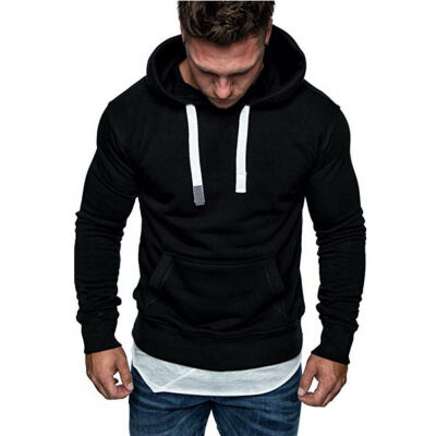 

Mens Winter Slim Hoodie Warm Hooded Sweatshirt Coat Jacket Outwear Sweater