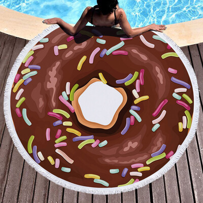 

Toponeto 1 PC Round Beach Pool Home Shower Towel Blanket Table Cloth Yoga Mat