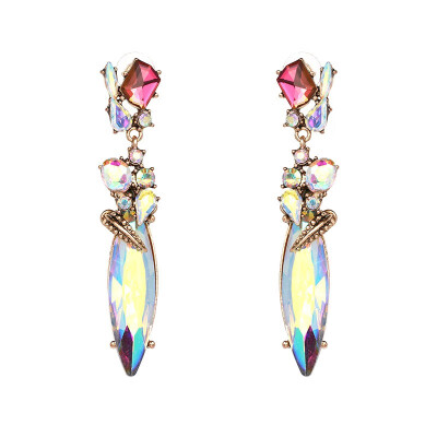 

3 Colors Vintage Baroque Crystal Dangle Earrings For Women Statement Trendy Drop Earring for women JURAN Fashion Jewelry bijoux