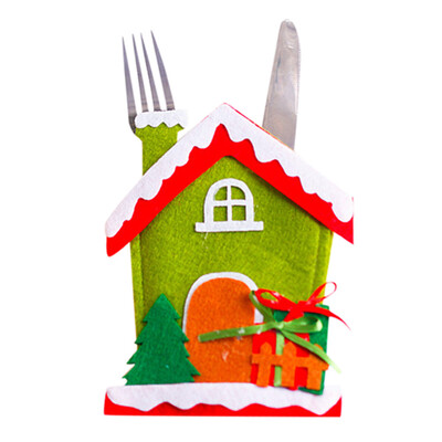 

〖Follure〗Christmas&fork bag Cutlery set Santa Claus Table cutlery sets