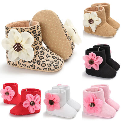 

Toddler Baby Girl Shoes Soft Crib Sole Shoes Newborn Kid Babe Winter Warm Boots