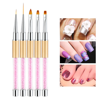 

Toponeto Nail Art Tips UV Gel Crystal Acrylic Painting Drawing Pen Polish Brush Pen Tool