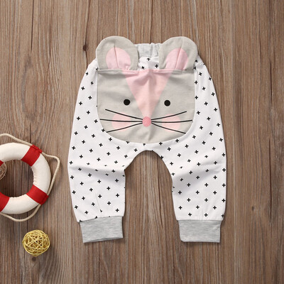 

Infant Baby Harem Pants Boys Girls Cartoon Bottoms Long Pants Leggings Trousers