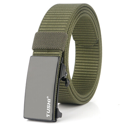 

120CM Military Tactical Nylon Belt Designer Jeans Belt Men Automatic Buckle High Quality New Belt for Men Design Luxury 2019