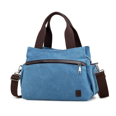 

Korean version of womens bag simple leisure handbag inclined canvas bag single shoulder bag bags