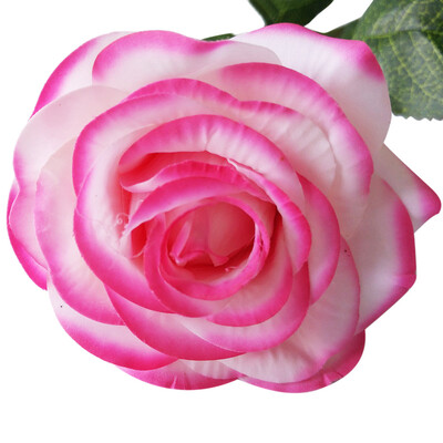 

Gobestart 1PCS Artificial Rose Fake Silk Flower Leaf Bridal Home Wedding Party Decor