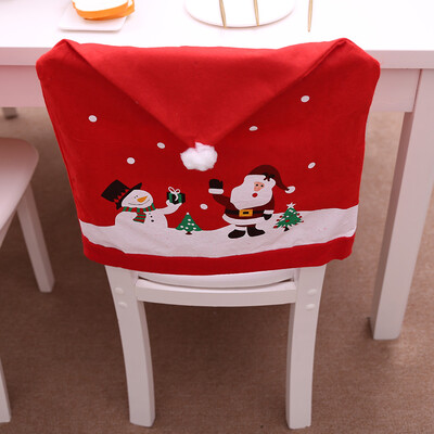 

Gobestart Santa Claus Kitchen Table Chair Covers Christmas Holiday Home Decoration