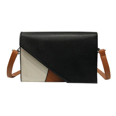 

Hit Color Shoulder Messenger Handbags Leather Women Flap Crossbody Bags