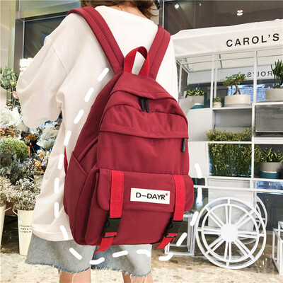 

Ins bag female Korean high school students contracted high school students junior high school girls large backpack backpack