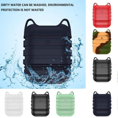 

Hook Silicone Case Cover Protective Skin Earphones Pouch For AirPods Earphone US