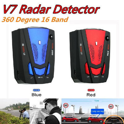 

12V Car Vehicle Radar Detector LED Display Speed Control Detector V9 Speed Voice Alert Warning Device Russia English