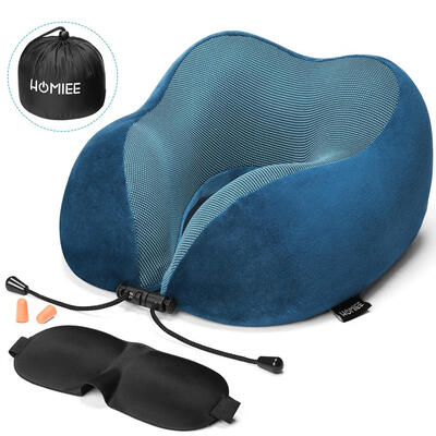 

Memory Foam Neck Pillow Ventilated U Shape Travel Support Head Home Sleep