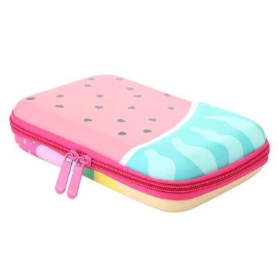 

Kids Cute Ice Cream Large Capacity Pencil Bags Students EVA Pencil Case