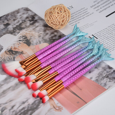 

〖Follure〗10PCS Make Up Foundation Eyebrow Eyeliner Eye Shadow Cosmetic Concealer Brushes