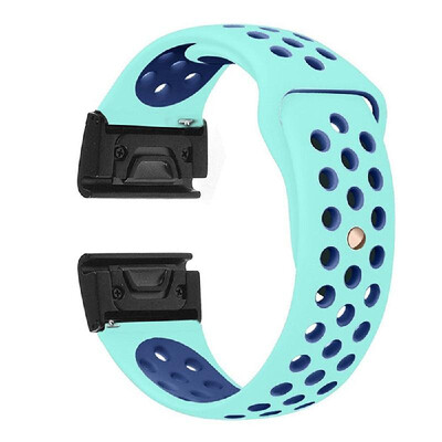 

For Garmin Fenix ​​5 5x 7 Colors Replacement Bracelet Soft Silicone Wrist Watch Bracelet Smart Watch Wrist Watch Band Smart Watch