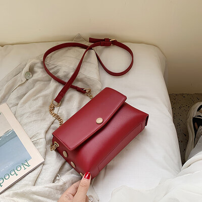 

On the new small bag girl 2019 new fashion 100 lap chain single shoulder bag Korean version of the simple fashion oblique carry sm