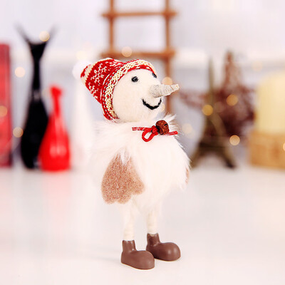 

Tailored Wool Felt Santa snowman Xmas The Mall Show Ornaments Christmas Home Decors
