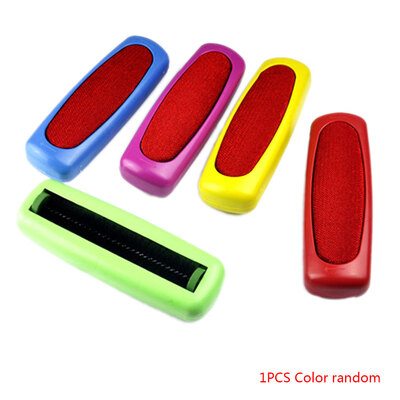 

Magic Dust Brush Pet Hair Remover Double Sides Anti-static Hair Brush Clothes Lint Sticking Roller Random Color