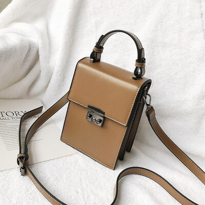 

Chic mobile phone bag female texture wild retro 2019 new Korean version of the wild single shoulder slung fashion small square bag