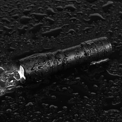 

Skywolfeye Portable 300LM LED Flashlight Zoomble Torch Lamp with Pen Clip