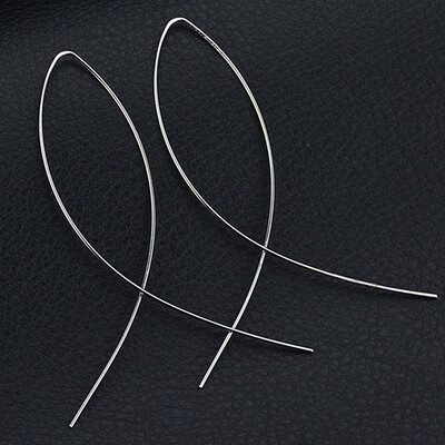 

EK143 High Quality Statement Simplicity Handmade Fish Shaped Drop Earrings for Women Jewelry Copper Wire Geometric Brincos