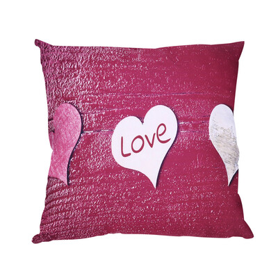 

Siaonvr Valentines Day Print Pillow Cases Polyester Sofa Car Cushion Cover Home Decor
