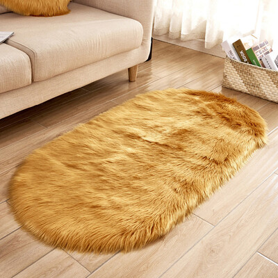 

Toponeto Soft Rug Chair Cover Artificial Sheepskin Wool Warm Hairy Carpet Seat Mats Rug