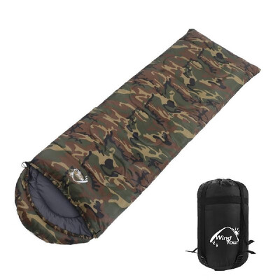 

Thermal Adult Sleeping Bag Autumn Winter Envelope Hooded Outdoor Travel Camping Water Resistant Thick 13kg